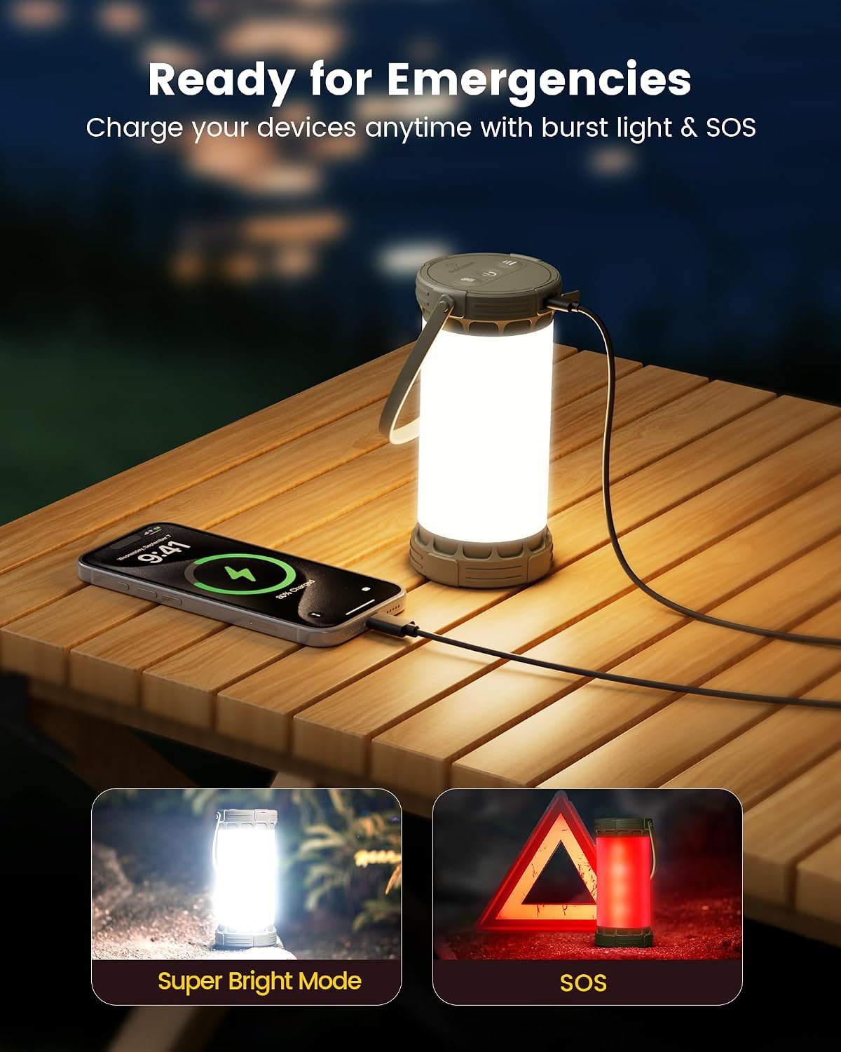 Rechargeable LED Camping Lantern
