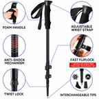 Adjustable Trekking Poles (2-Pack)